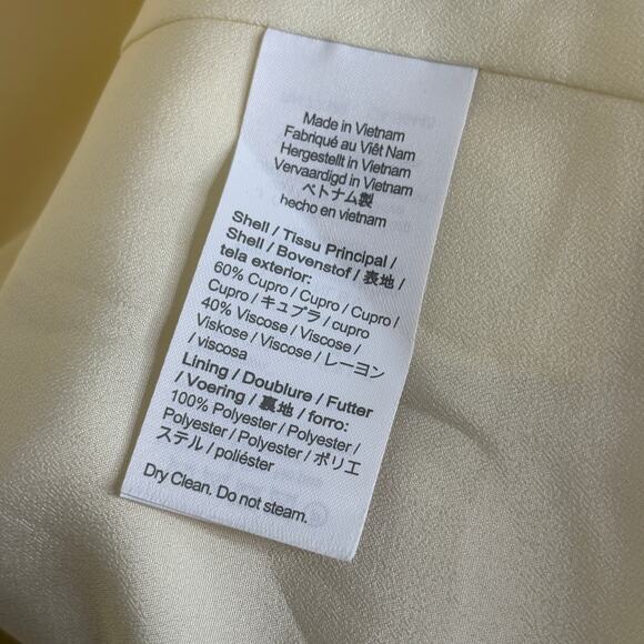 J. CREW Limited Edition Drapey Long Parke Blazer Cupro Ivory Sz 10 {HH49} - Picture 6 of 8